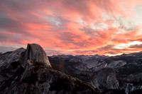 Half dome at Yosemite Sunrise